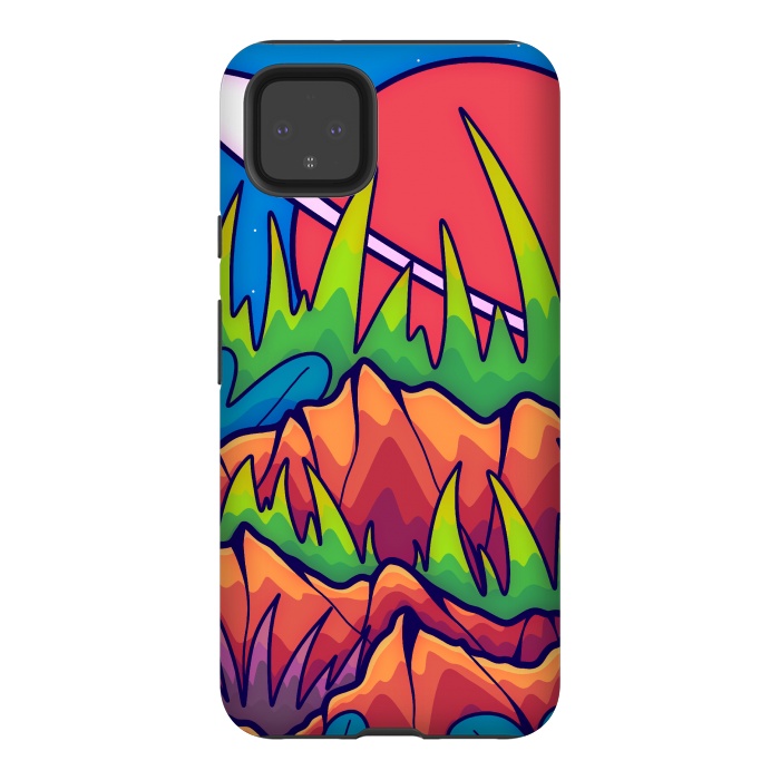 Pixel 4XL StrongFit A tropical space world by Steve Wade (Swade)