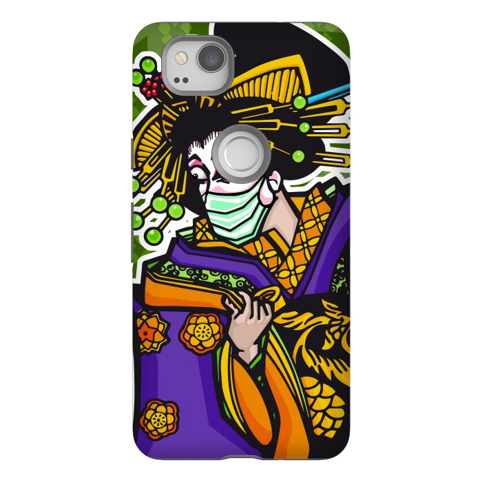 Pixel 2 StrongFit Covid Geisha by Milo "Mr Lucky" Marcer