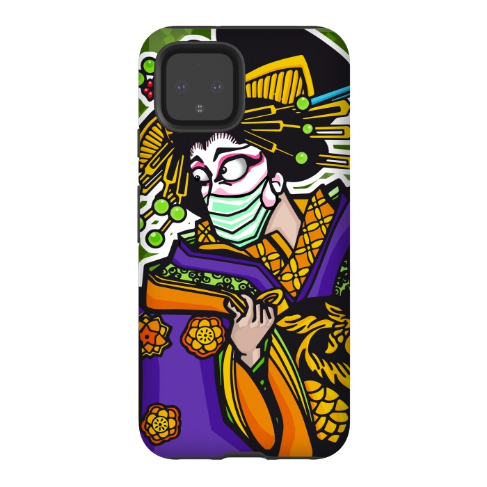 Pixel 4 StrongFit Covid Geisha by Milo "Mr Lucky" Marcer