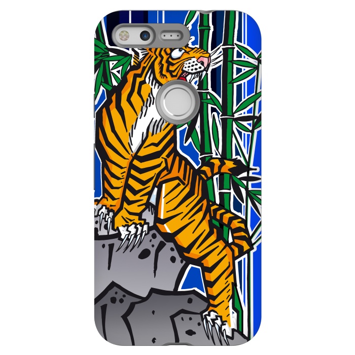 Pixel StrongFit Japanese Tiger by Milo "Mr Lucky" Marcer