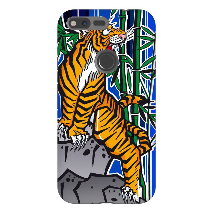 Pixel XL StrongFit Japanese Tiger by Milo "Mr Lucky" Marcer