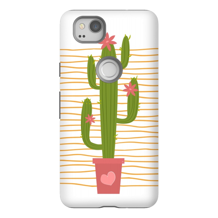 Pixel 2 StrongFit Happy Cactus by Martina