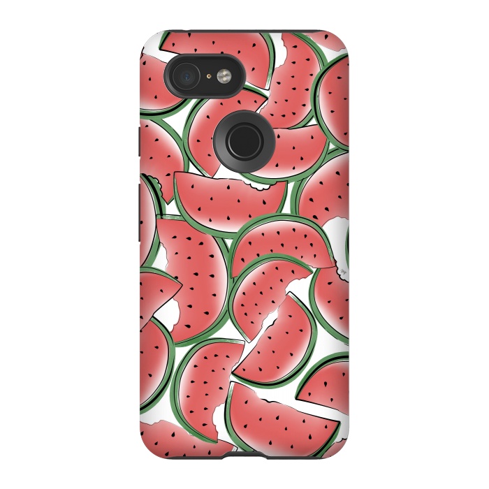 Pixel 3 StrongFit Water melon pattern by Martina