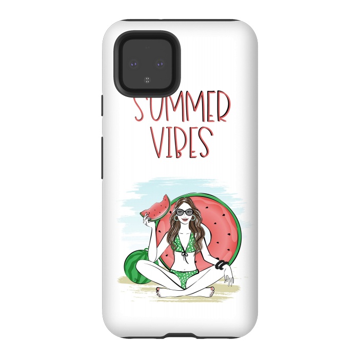Pixel 4 StrongFit Summer vibes girl by Martina