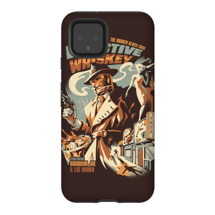 Pixel 4 StrongFit Detective Whiskey by Ilustrata