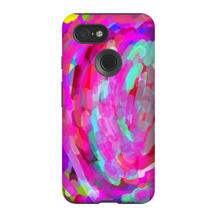 Pixel 3 StrongFit Colorful love by Josie