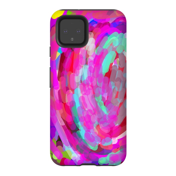 Pixel 4 StrongFit Colorful love by Josie