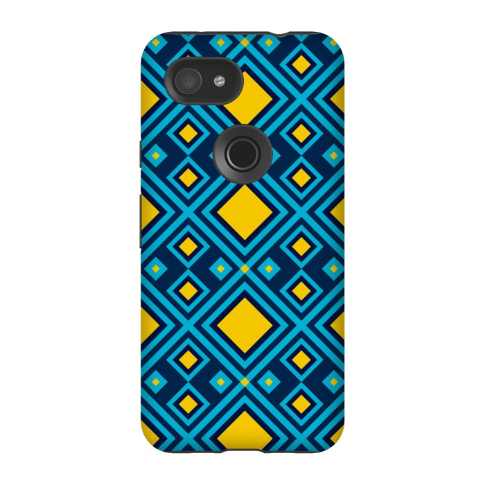 Pixel 3A StrongFit Geometric Abstract Diamond by TMSarts