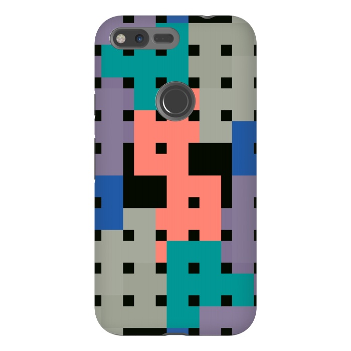 Pixel XL StrongFit Geo Repeat Squares by TMSarts
