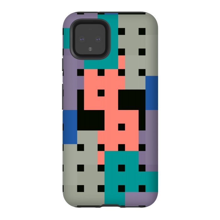 Pixel 4 StrongFit Geo Repeat Squares by TMSarts