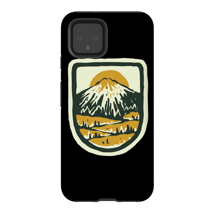 Pixel 4 StrongFit Mountain Hand Drawn by Afif Quilimo