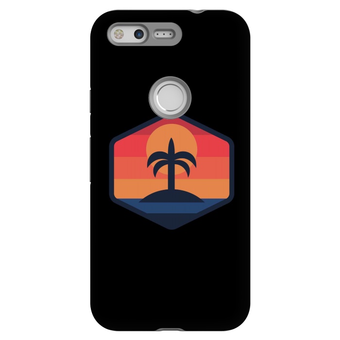 Pixel StrongFit Sunset Beach Island by Afif Quilimo