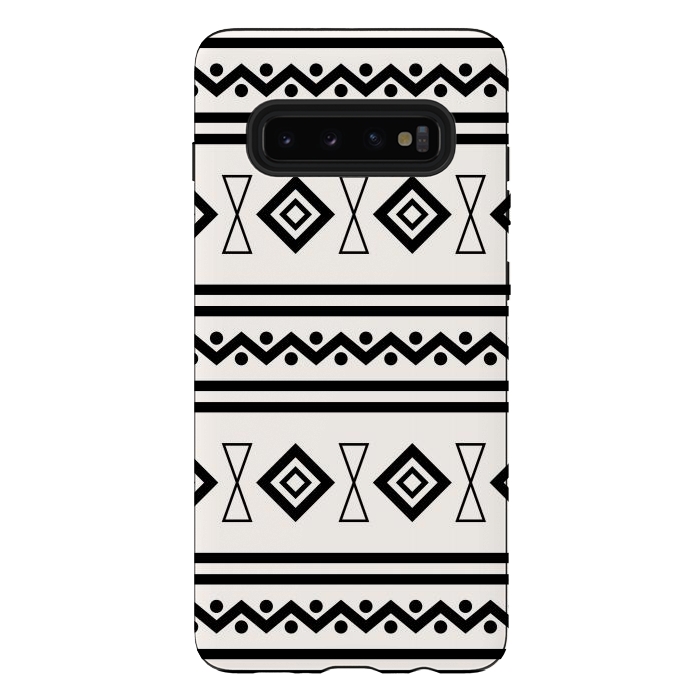 Galaxy S10 plus StrongFit Doodle Aztec by TMSarts