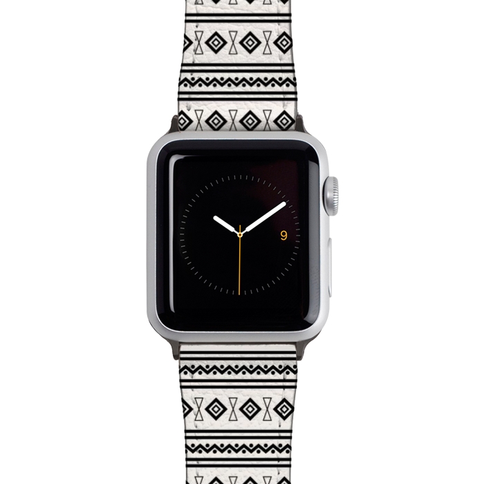Watch 42mm / 44mm Strap PU leather Doodle Aztec by TMSarts