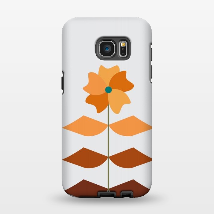 Galaxy S7 EDGE StrongFit Geometrical Floral by Creativeaxle