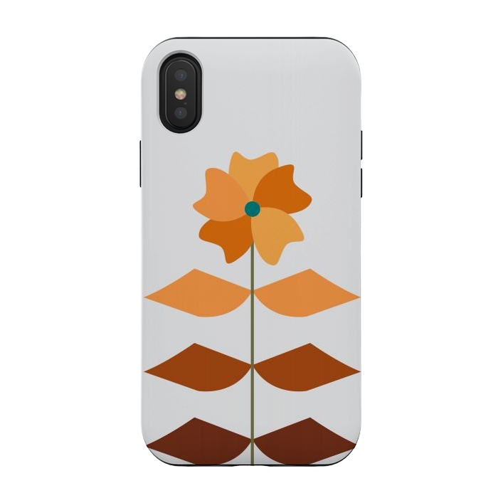iPhone Xs / X StrongFit Geometrical Floral by Creativeaxle