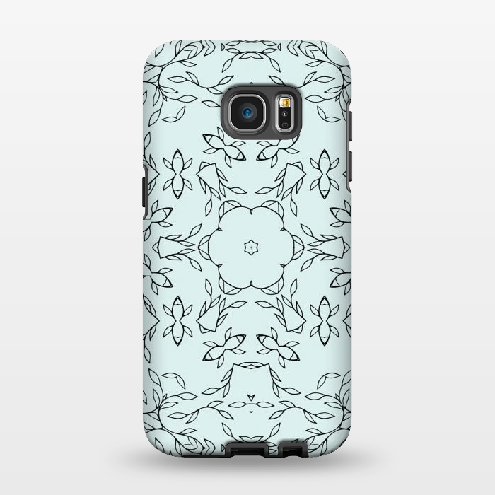 Galaxy S7 EDGE StrongFit Creeper Kaleidoscope Mandala by Creativeaxle