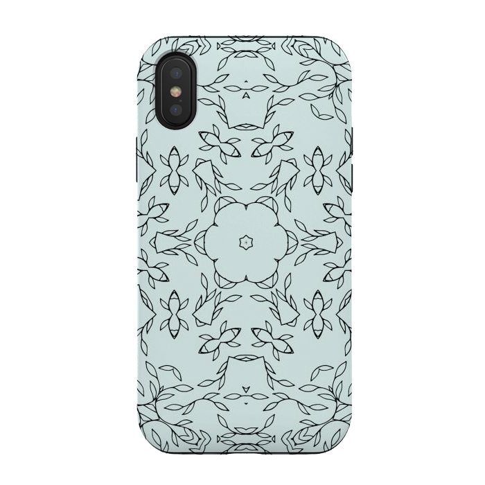 iPhone Xs / X StrongFit Creeper Kaleidoscope Mandala by Creativeaxle