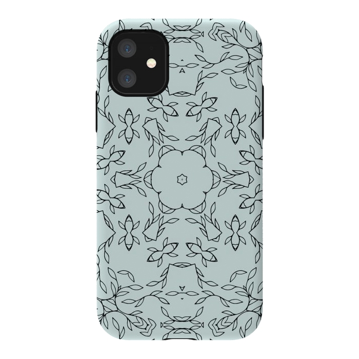 iPhone 11 StrongFit Creeper Kaleidoscope Mandala by Creativeaxle
