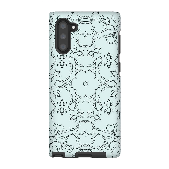 Galaxy Note 10 StrongFit Creeper Kaleidoscope Mandala by Creativeaxle