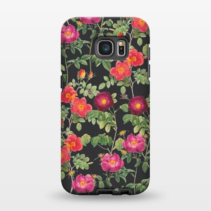 Galaxy S7 EDGE StrongFit Dark Roses by Zala Farah