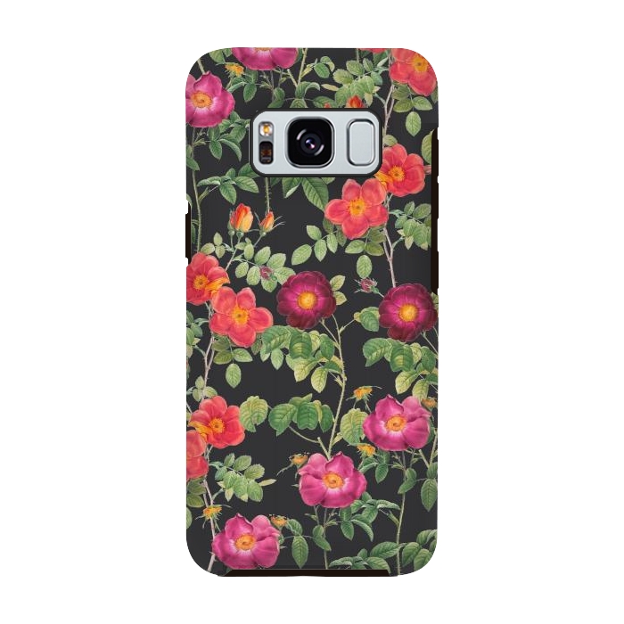 Galaxy S8 StrongFit Dark Roses by Zala Farah