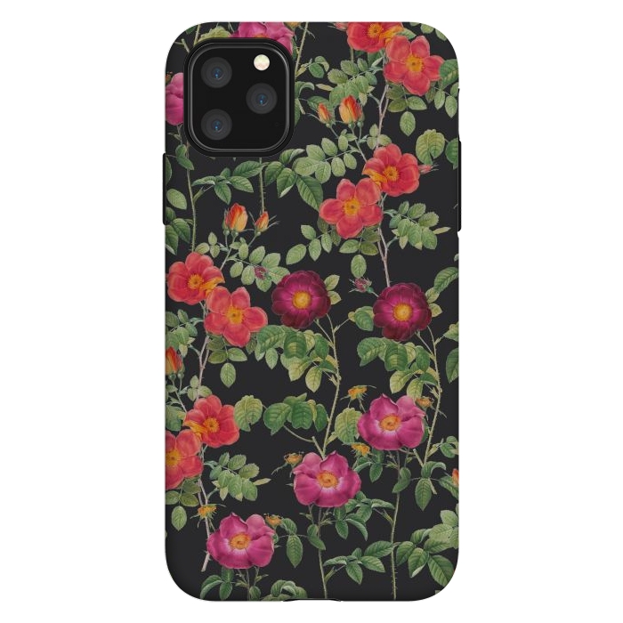 iPhone 11 Pro Max StrongFit Dark Roses by Zala Farah