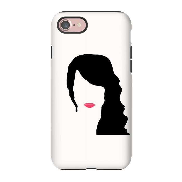 iPhone 7 StrongFit Woman Face Minimal Art 03 by Creativeaxle