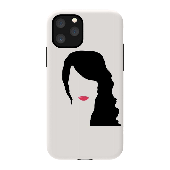 iPhone 11 Pro StrongFit Woman Face Minimal Art 03 by Creativeaxle