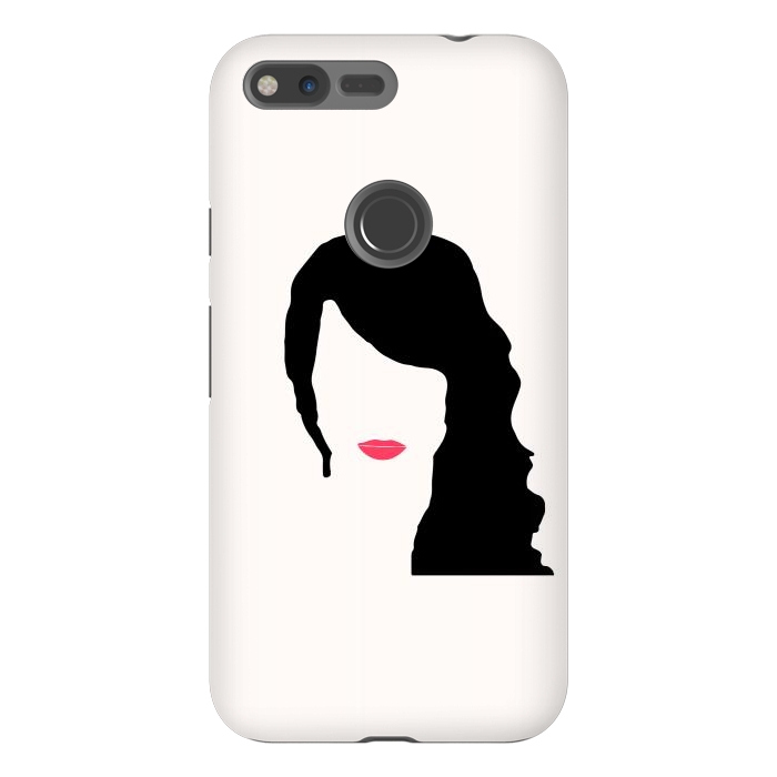 Pixel XL StrongFit Woman Face Minimal Art 03 by Creativeaxle