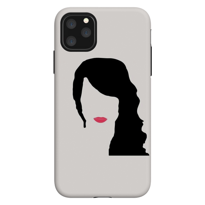 iPhone 11 Pro Max StrongFit Woman Face Minimal Art 03 by Creativeaxle