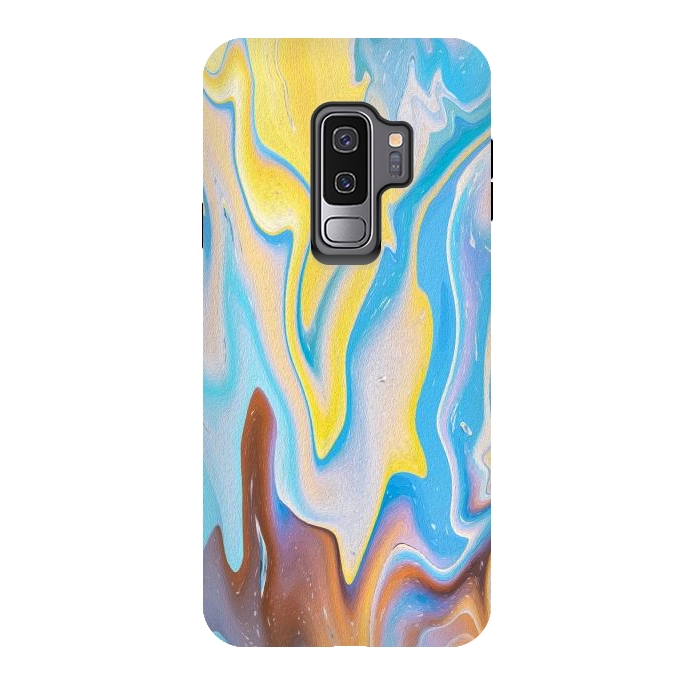 Galaxy S9 plus StrongFit Abstract Marble-II by Creativeaxle