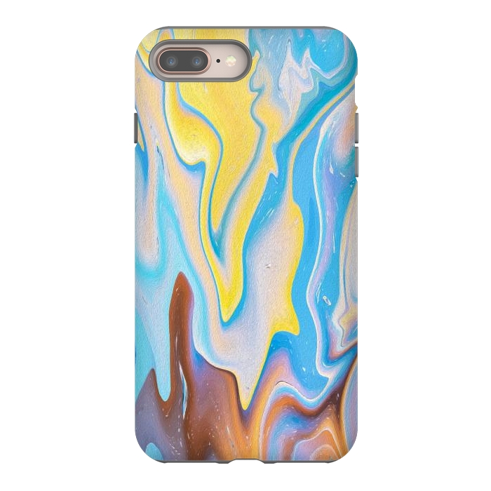 iPhone 8 plus StrongFit Abstract Marble-II by Creativeaxle