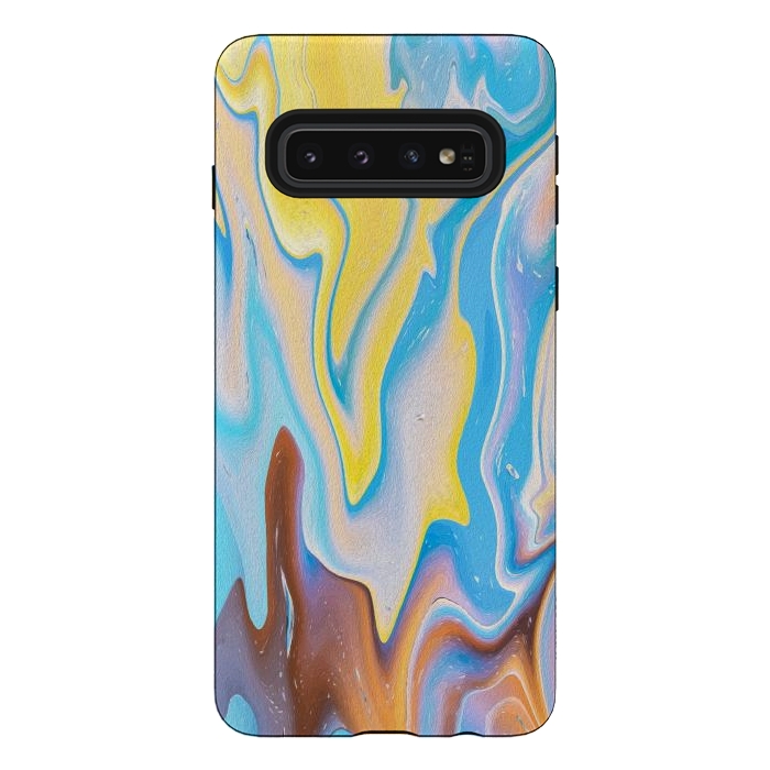 Galaxy S10 StrongFit Abstract Marble-II by Creativeaxle