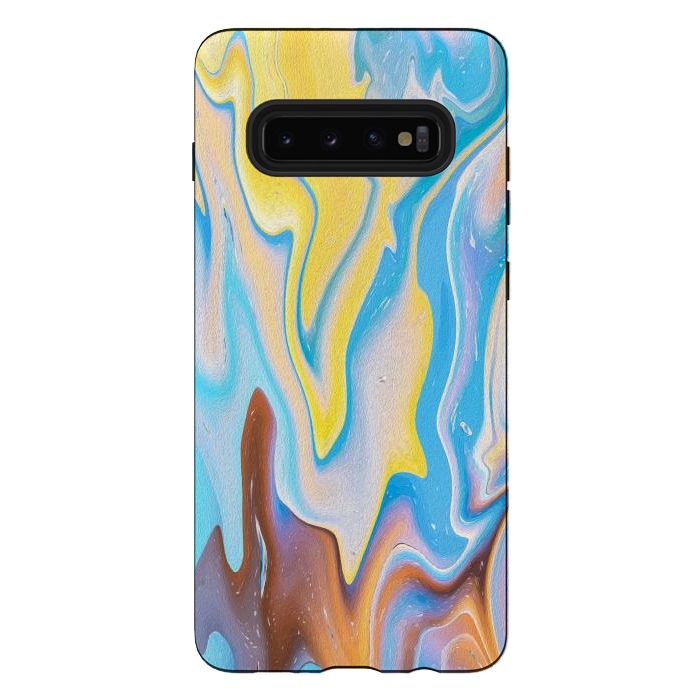 Galaxy S10 plus StrongFit Abstract Marble-II by Creativeaxle