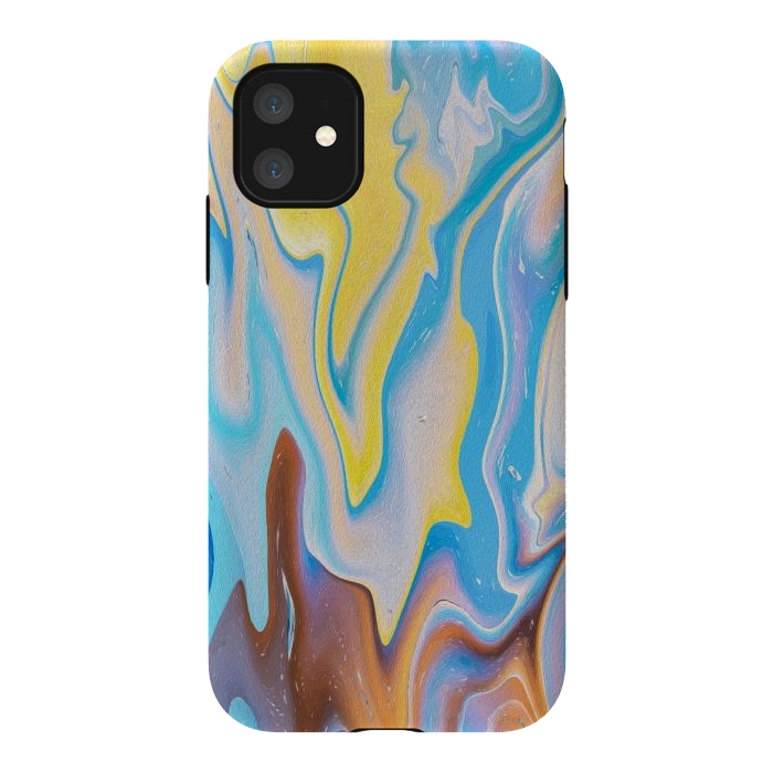 iPhone 11 StrongFit Abstract Marble-II by Creativeaxle