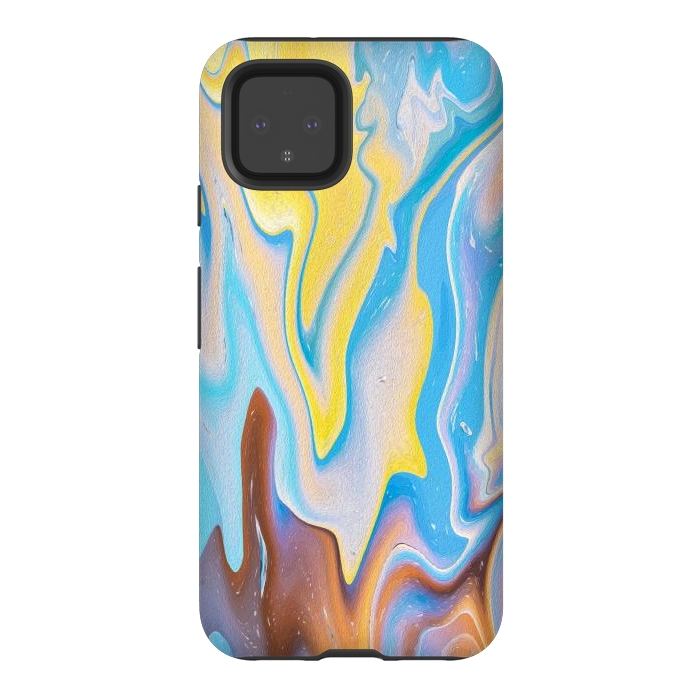Pixel 4 StrongFit Abstract Marble-II by Creativeaxle
