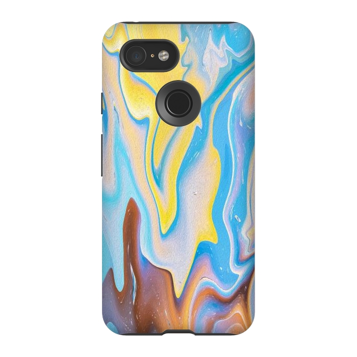 Pixel 3 StrongFit Abstract Marble-II by Creativeaxle
