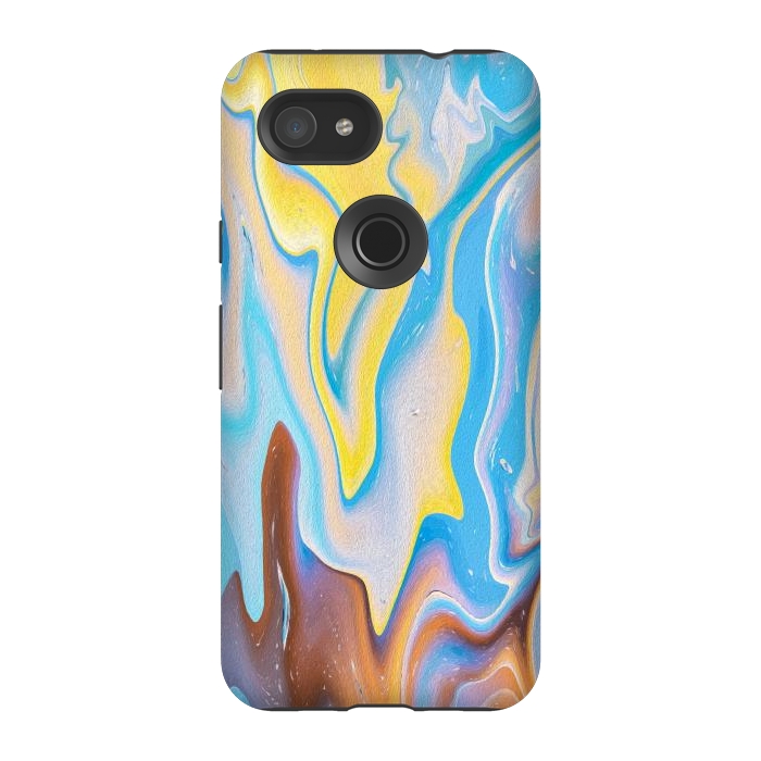 Pixel 3A StrongFit Abstract Marble-II by Creativeaxle