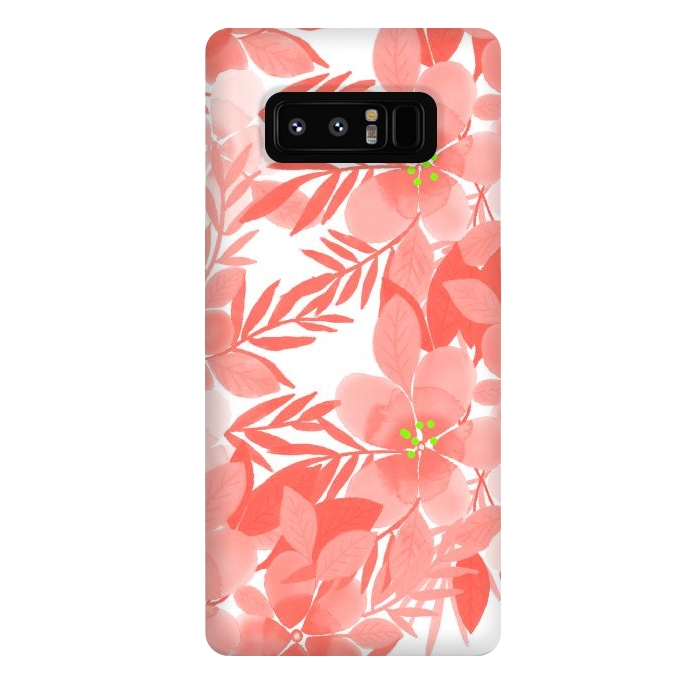 Galaxy Note 8 StrongFit Peach Blossom Flowers by Josie