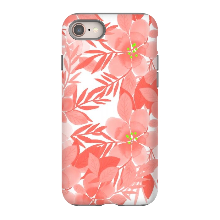 iPhone 8 StrongFit Peach Blossom Flowers by Josie