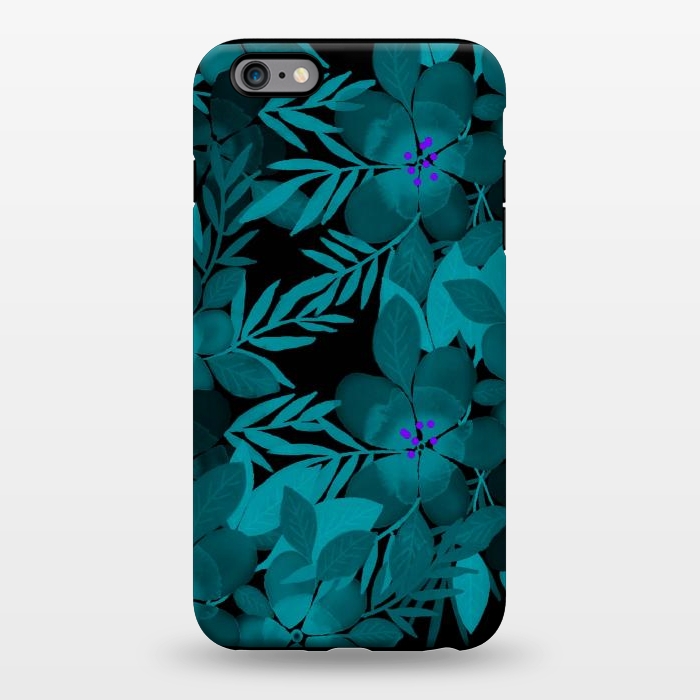 iPhone 6/6s plus StrongFit Blue watercolor flowers by Josie