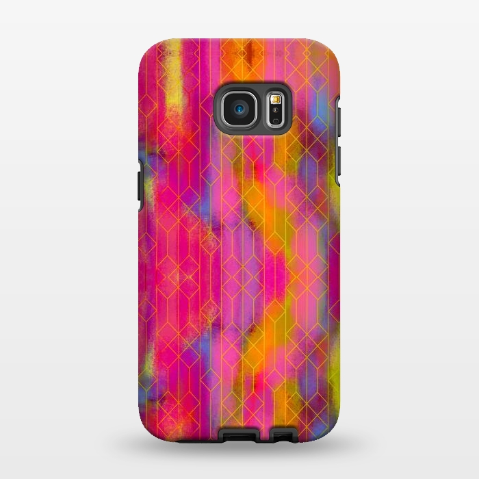 Galaxy S7 EDGE StrongFit Geometric Artwork by Josie