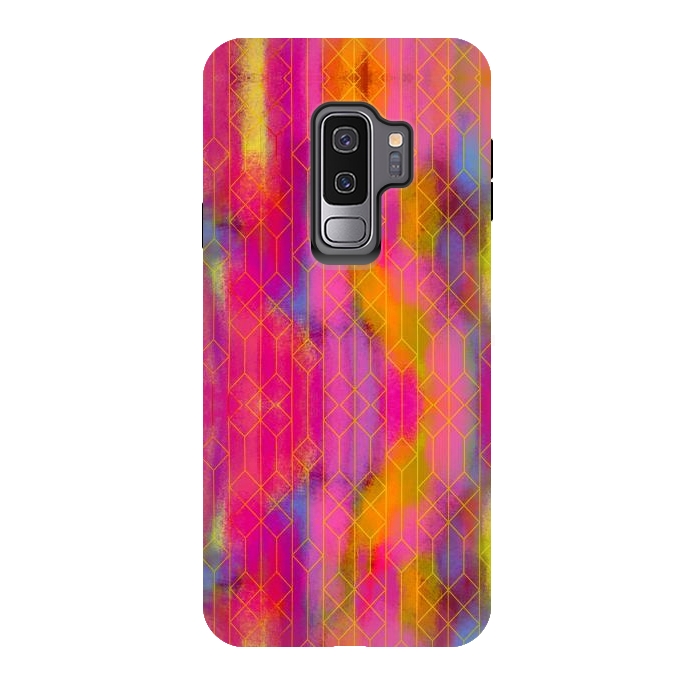 Galaxy S9 plus StrongFit Geometric Artwork by Josie