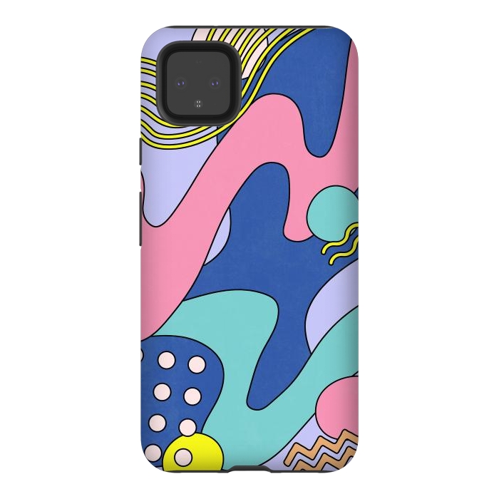 Pixel 4XL StrongFit Retro Waves 03 by amini54