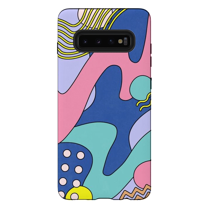 Galaxy S10 plus StrongFit Retro Waves 03 by amini54