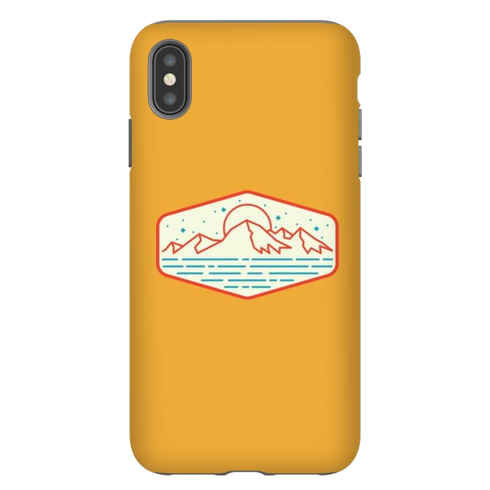 iPhone Xs Max StrongFit Mountain and Sea 1 by Afif Quilimo