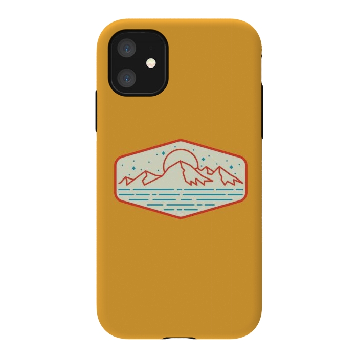 iPhone 11 StrongFit Mountain and Sea 1 by Afif Quilimo