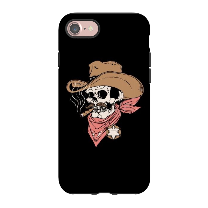 iPhone 7 StrongFit Skull Sheriff by Afif Quilimo