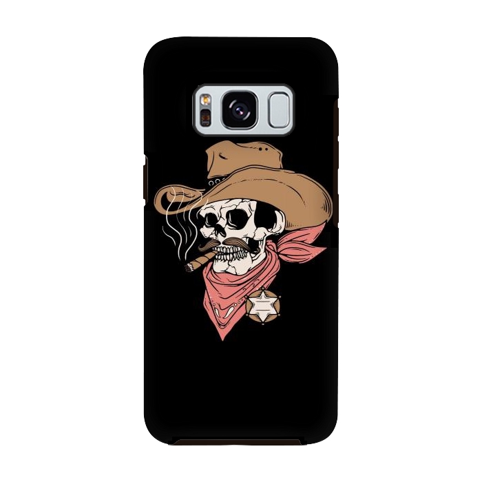Galaxy S8 StrongFit Skull Sheriff by Afif Quilimo